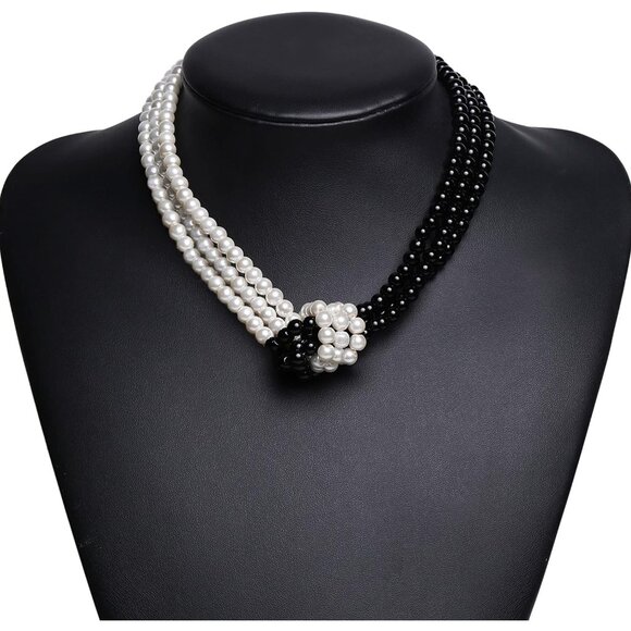 1920s Imitation Pearls Necklace 20s Gatsby Flapper Vintage Accessories - Picture 4 of 6